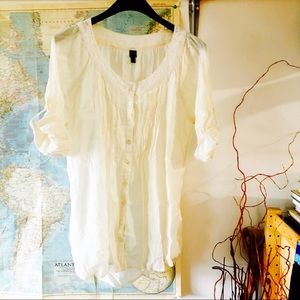 Grand and Greene Eggshell Button Down